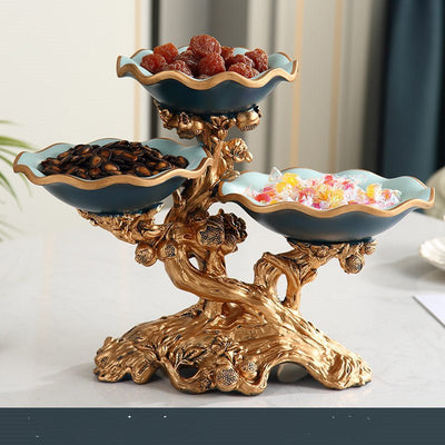 Creative Living Room Home Multi-Layer Candy Tray Light Luxury Luxury Decoration Ornaments - AlloraDecor