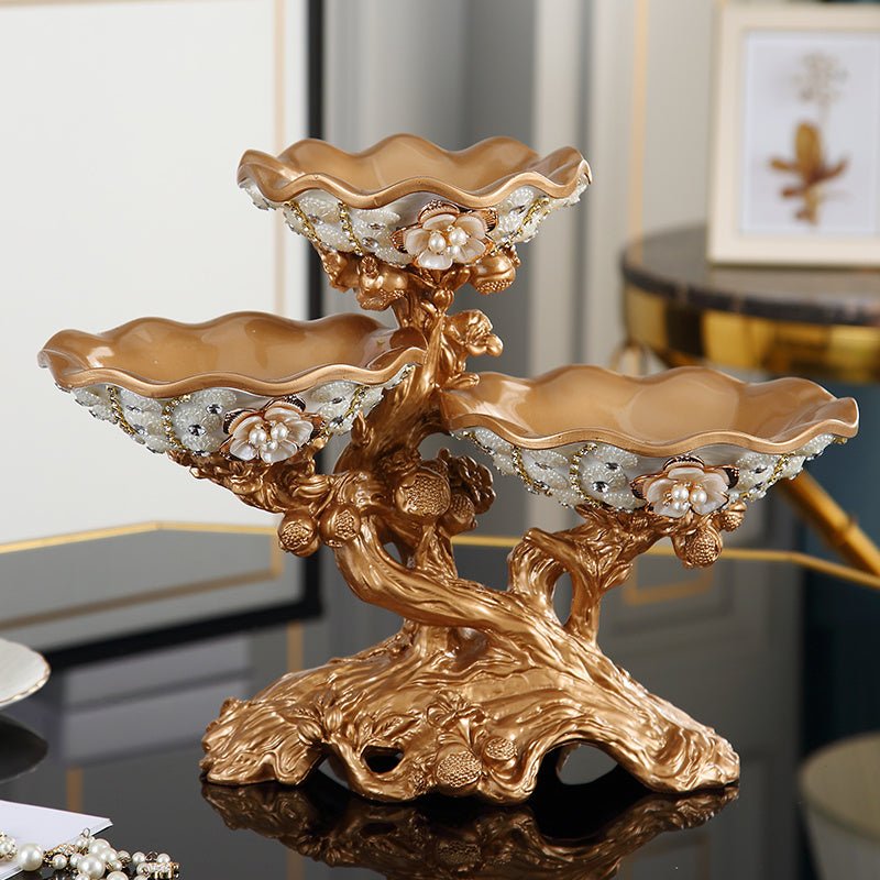 Creative Living Room Home Multi-Layer Candy Tray Light Luxury Luxury Decoration Ornaments - AlloraDecor