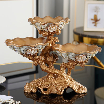 Creative Living Room Home Multi-Layer Candy Tray Light Luxury Luxury Decoration Ornaments - AlloraDecor