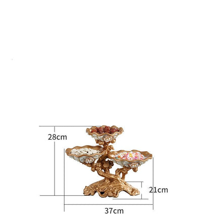 Creative Living Room Home Multi-Layer Candy Tray Light Luxury Luxury Decoration Ornaments - AlloraDecor