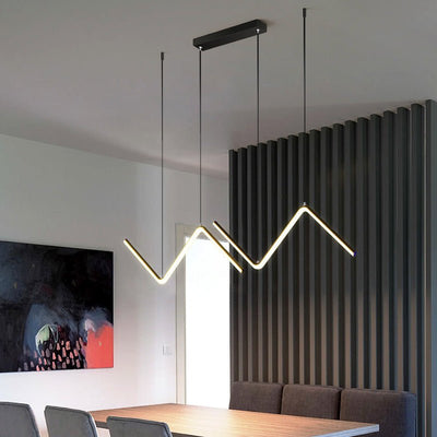 Modern LED Chandelier – Minimalist Artistic Suspension Light for Living Room, Bedroom & Kitchen - AlloraDecor