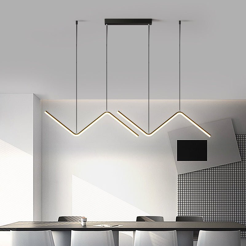 Modern LED Chandelier – Minimalist Artistic Suspension Light for Living Room, Bedroom & Kitchen - AlloraDecor