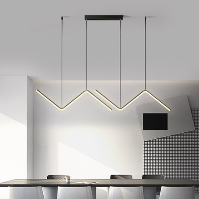 Modern LED Chandelier – Minimalist Artistic Suspension Light for Living Room, Bedroom & Kitchen - AlloraDecor