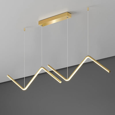 Modern LED Chandelier – Minimalist Artistic Suspension Light for Living Room, Bedroom & Kitchen - AlloraDecor