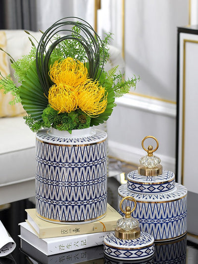 Ceramic Jar – Light Luxury Modern European Home Decoration - AlloraDecor