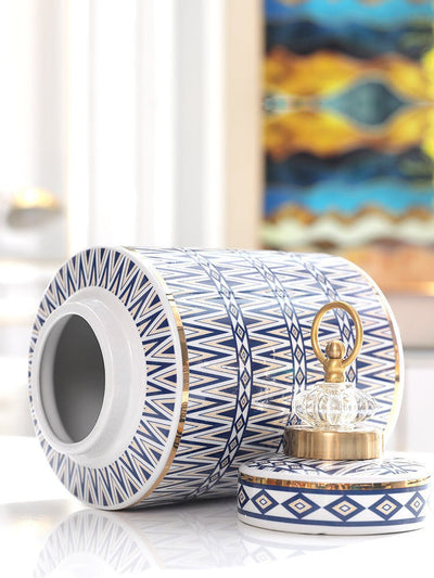 Ceramic Jar – Light Luxury Modern European Home Decoration - AlloraDecor