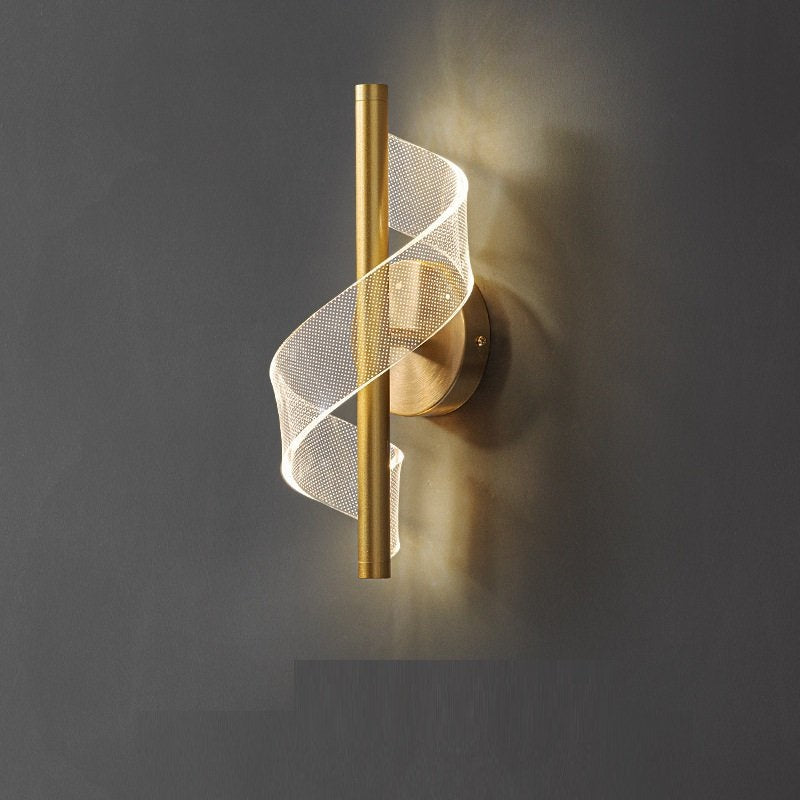 Artistic acrylic LED wall lamp for hallways and staircases