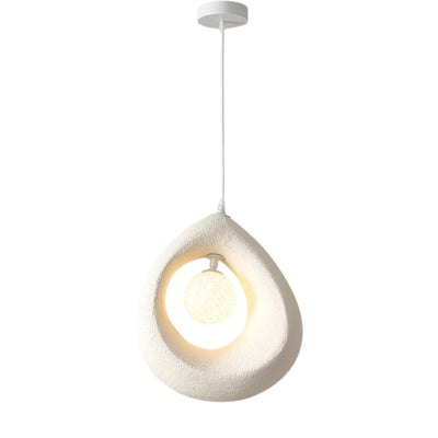 Close-up of artistic LED ceiling light in retro style chandelier