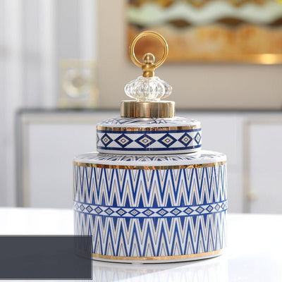 Ceramic Jar – Light Luxury Modern European Home Decoration - AlloraDecor