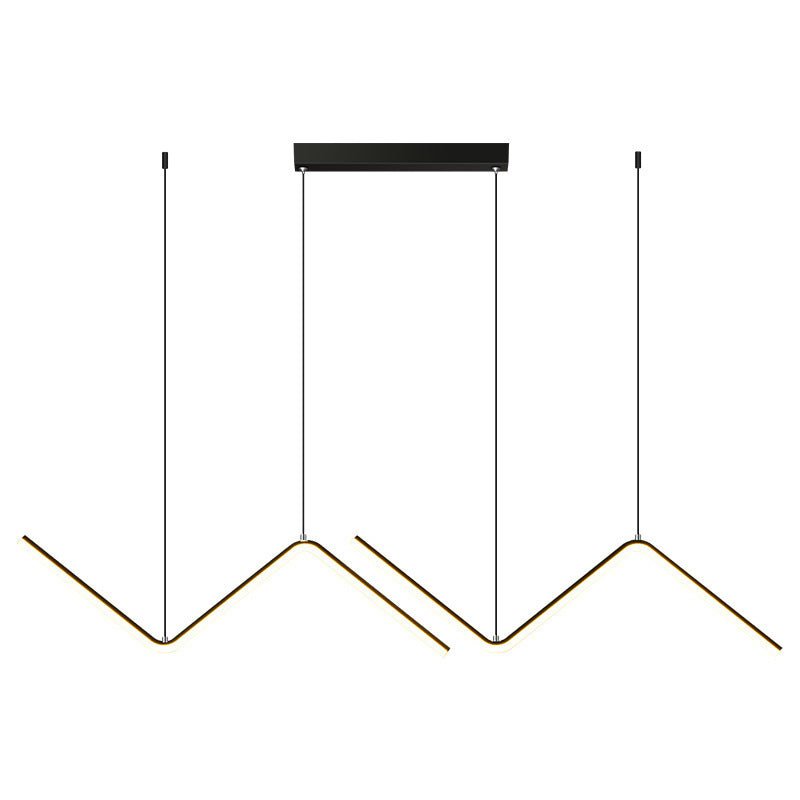 Modern LED Chandelier – Minimalist Artistic Suspension Light for Living Room, Bedroom & Kitchen - AlloraDecor